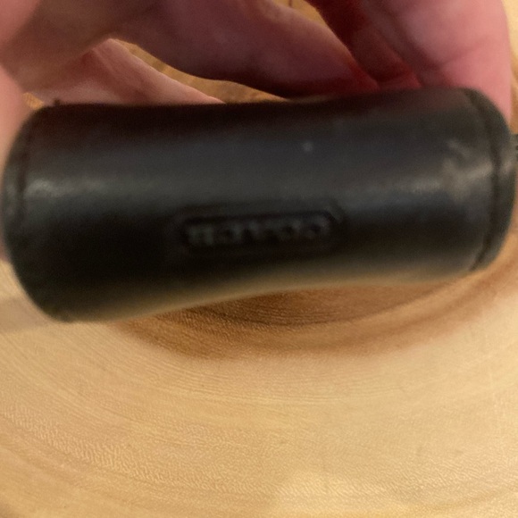 Coach Black Leather Vintage Phone Case Belt Bag glasses Unisex Case - Picture 4 of 6